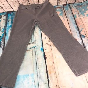 St. John's Bay Gray Cord Boot Cut Pants